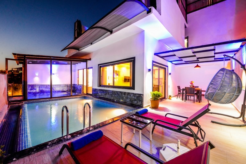 Kalkan, Ulugöl bölgesinde, 1 odalı, Özel Havuzlu Villa