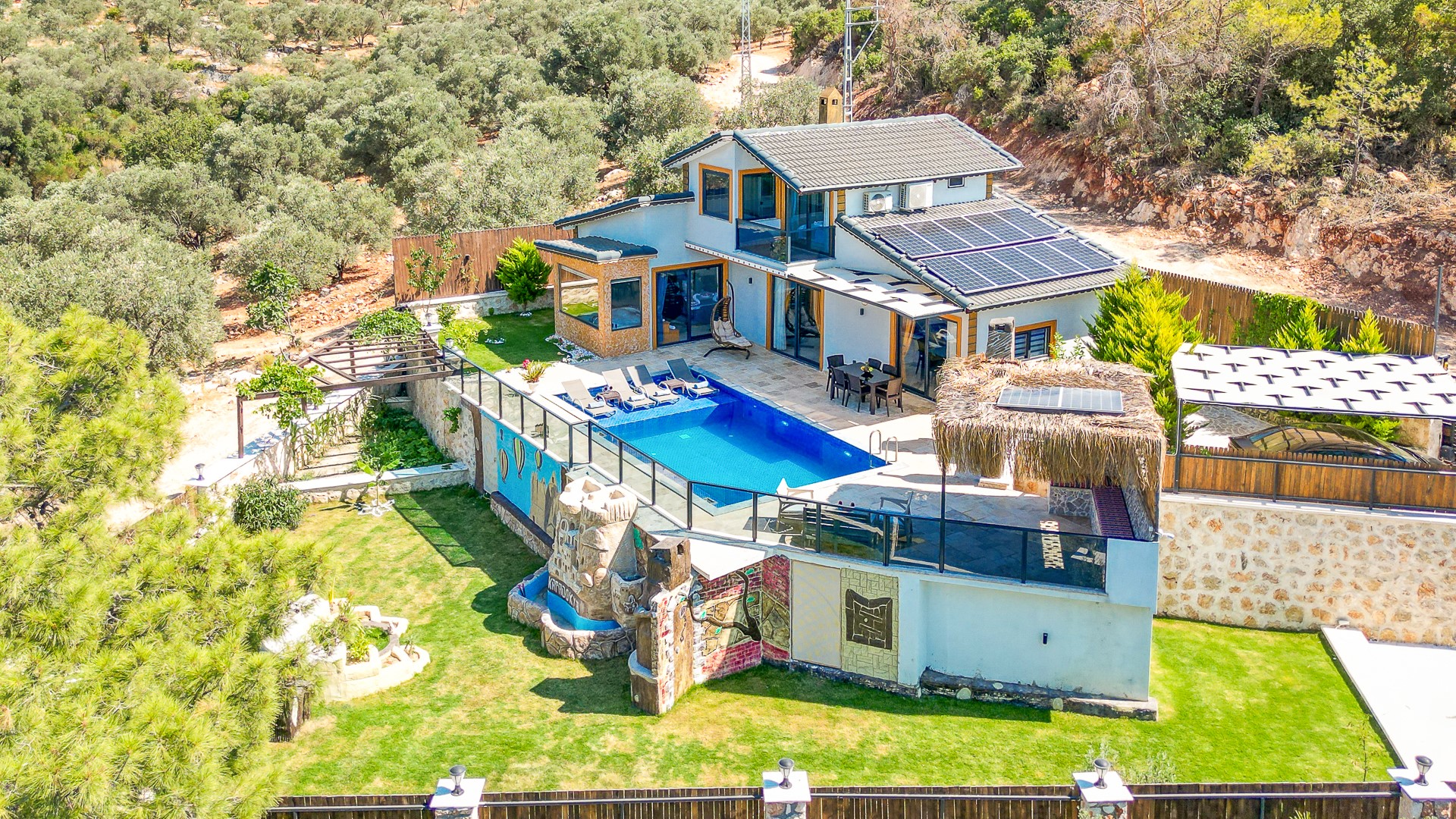 Kalkan, Yeşilköy bölgesinde, 2 odalı, Özel Havuzlu Villa