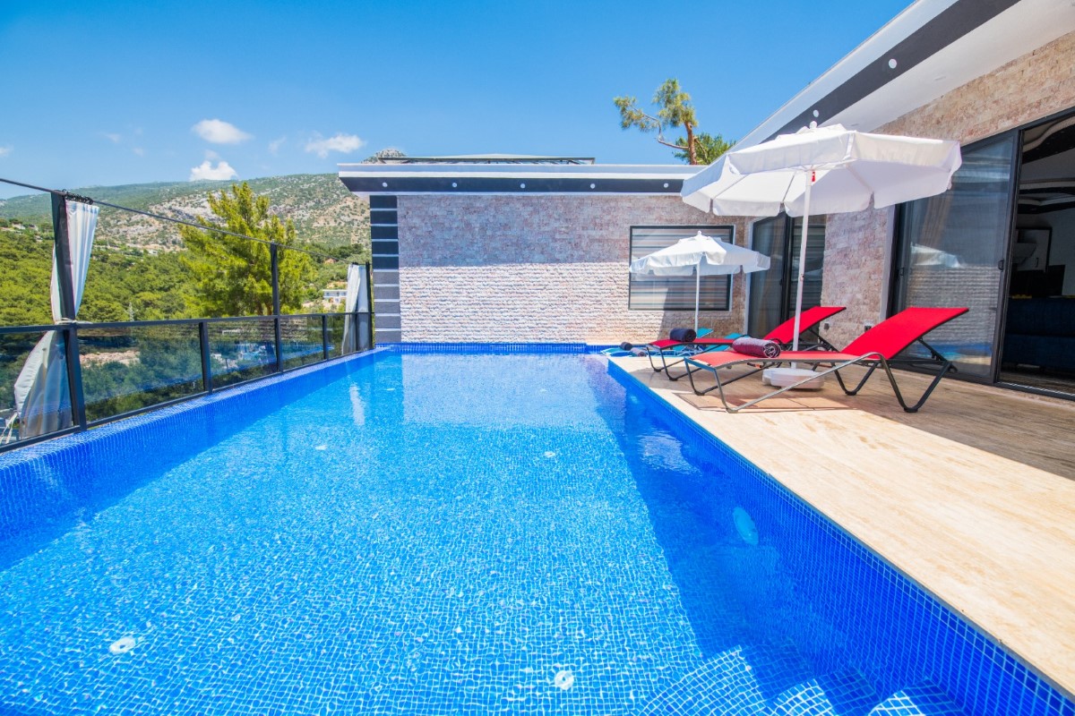 Kalkan, Akbel bölgesinde, 2 odalı, Özel Havuzlu Villa