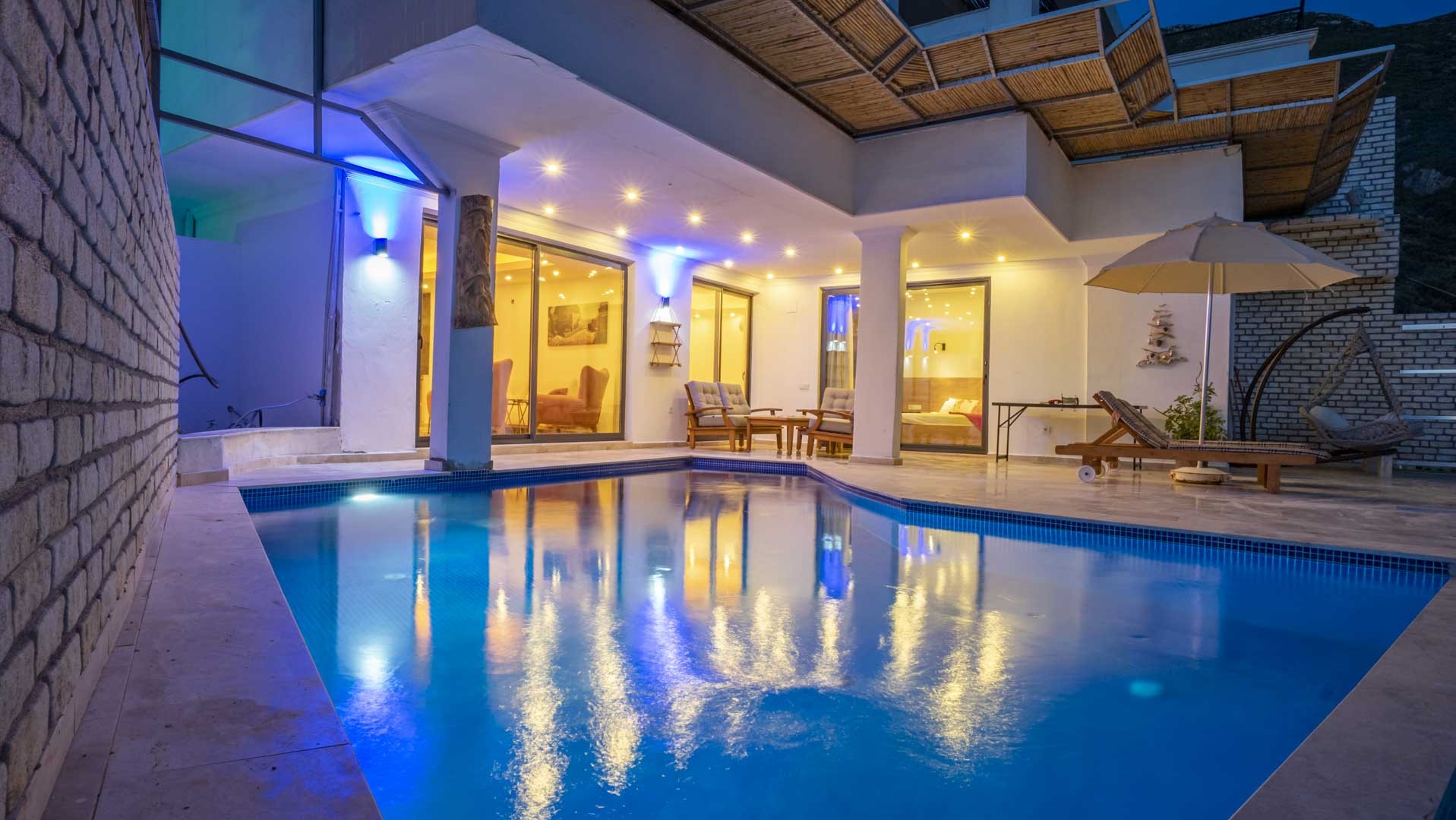 Kalkan, Akbel bölgesinde, 2 odalı, Özel Havuzlu Villa