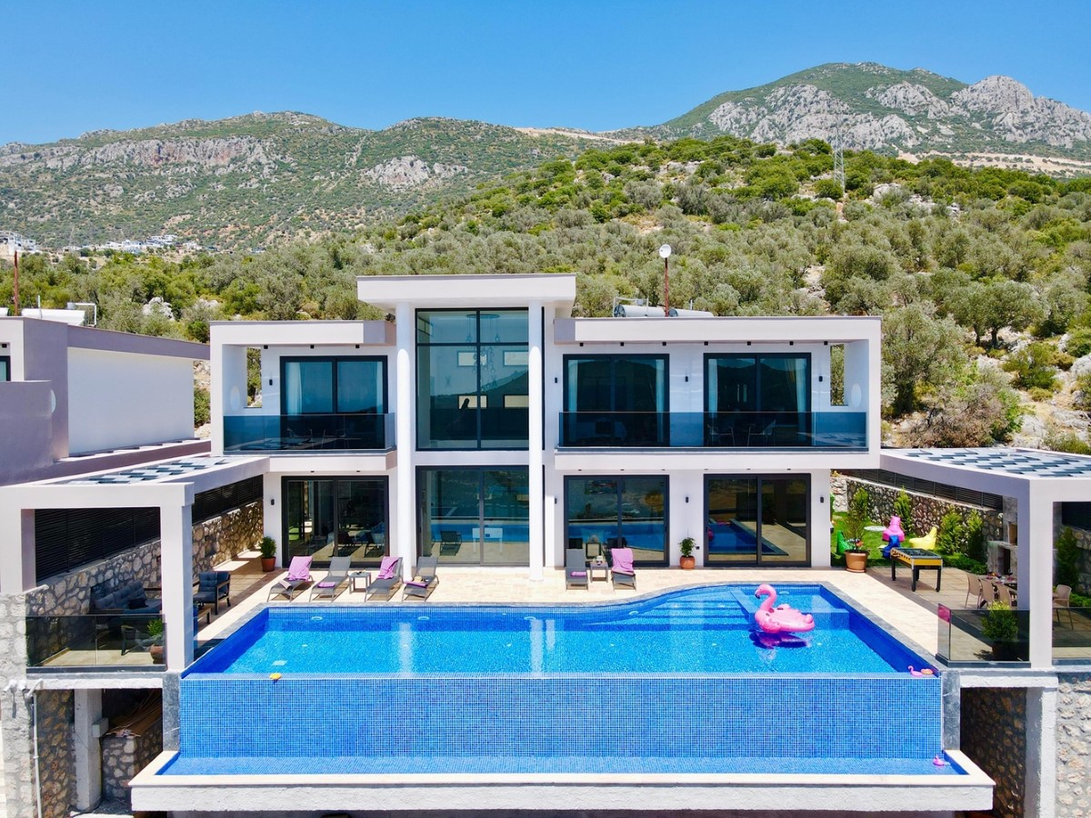 Kalkan, Ulugöl bölgesinde, 3 odalı, Özel Havuzlu Villa