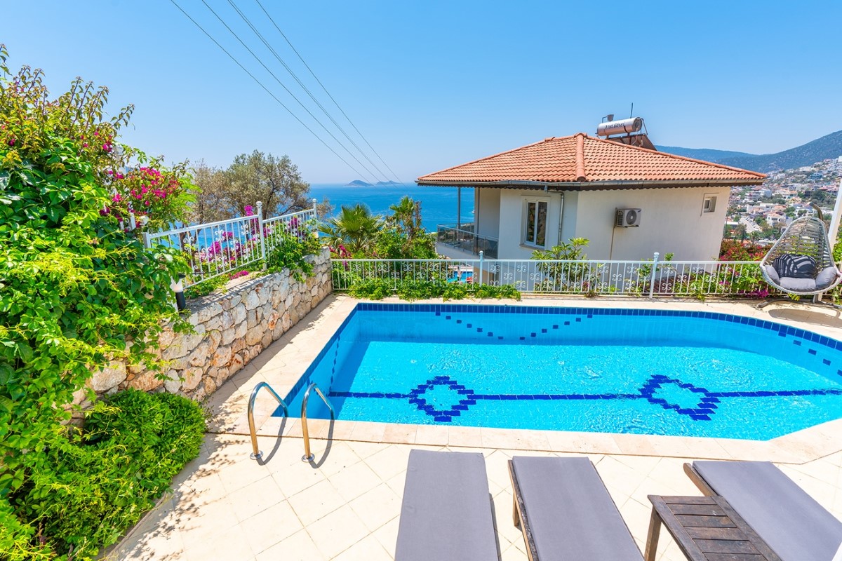 Kalkan, Merkez bölgesinde, 4 odalı, Özel Havuzlu Villa