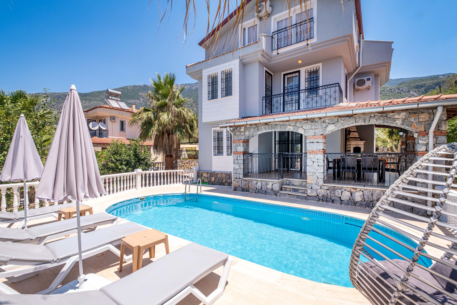 Fethiye, Ovacık bölgesinde, 4 odalı, Özel Havuzlu Villa