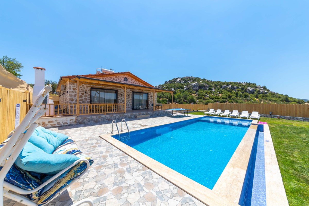 Kalkan, Sarıbelen bölgesinde, 2 odalı, Özel Havuzlu Villa