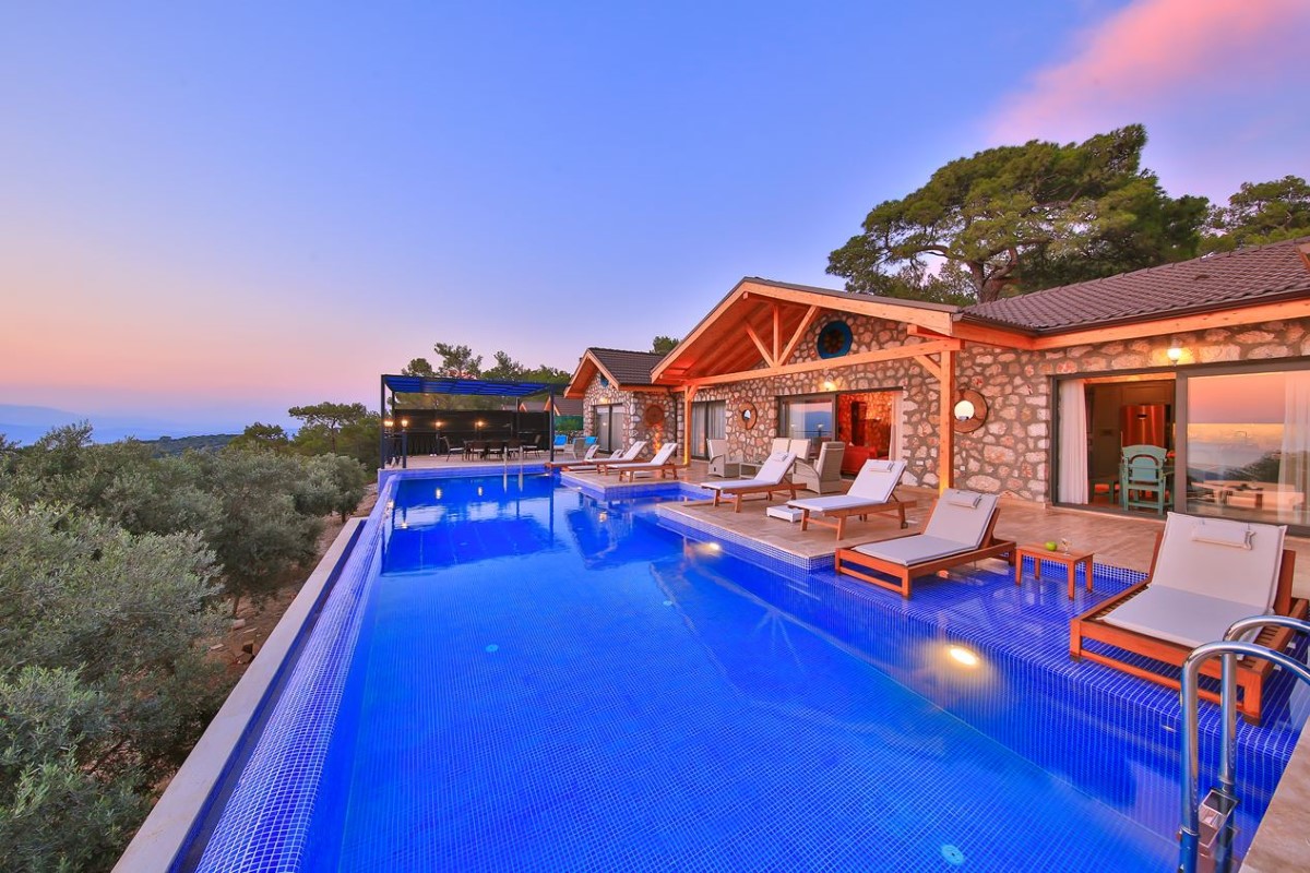 Kalkan, Patara bölgesinde, 3 odalı, Özel Havuzlu Villa